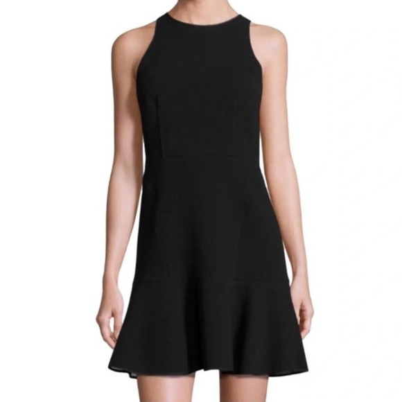 Theory Felicitina Fit & Flare Black Mini Dress - Picture 1 of 5